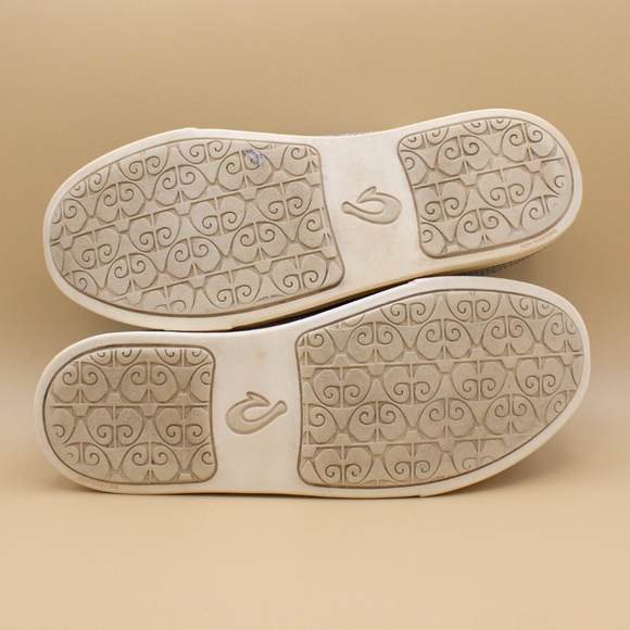 Olukai Pehuea Li Lace Up Beige Tan Casual Comfort Sneakers Women's Size 8 - Picture 8 of 8